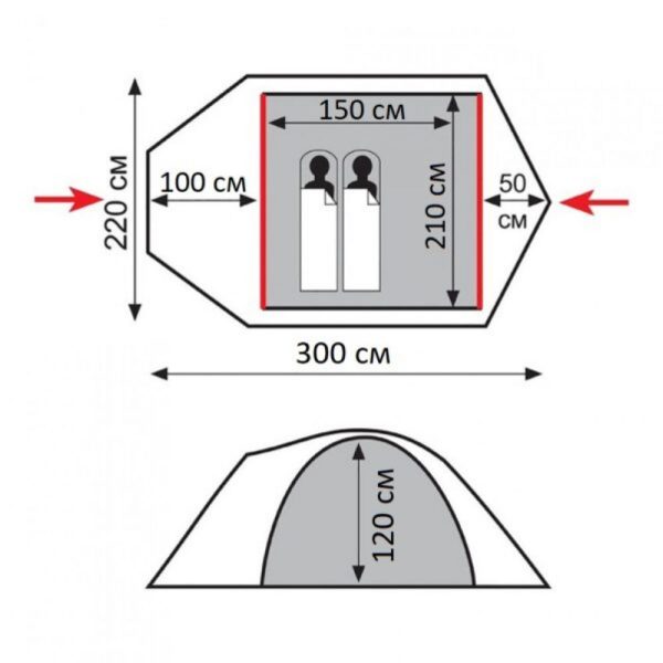 Namet Tramp Lite Camp 2 olive