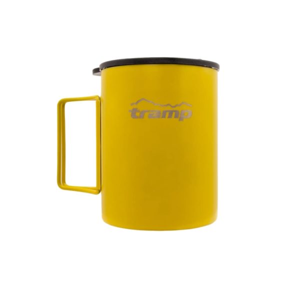 Termokruzhka TRAMP zi skladanymy ruchkamy ta poilkoiu 400ml UTRC-137 mustard